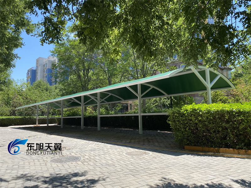 拱型膜结构自行车棚-08